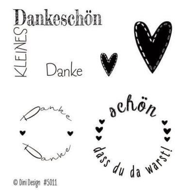 Dini Design Clear Stamps deutsch - Danke